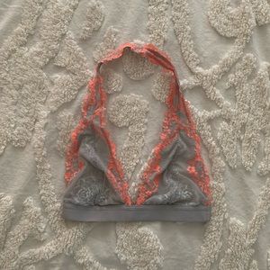 Free People Intimately Lace Halter Neck Bralette